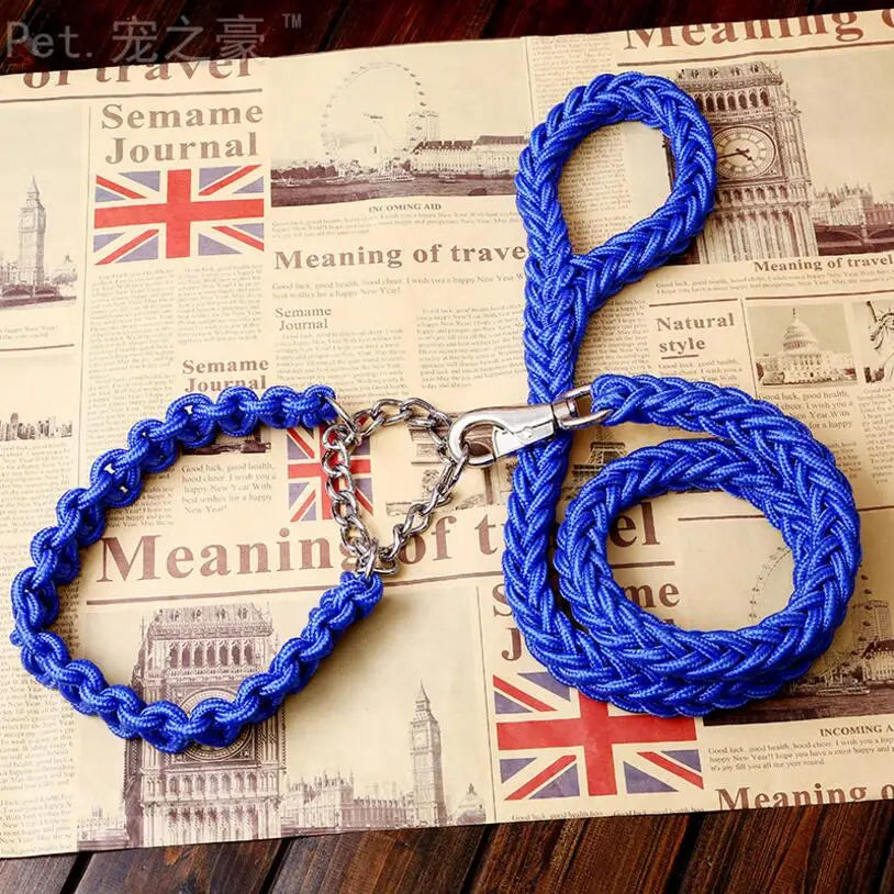 Double Strand Rope Large Dog Leashes Metal P - ProPawPet.com