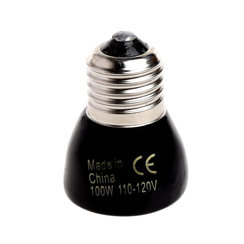 110-120v 25w 100w Far Infrared Ceramic Emitter Heating Light for Reptiles