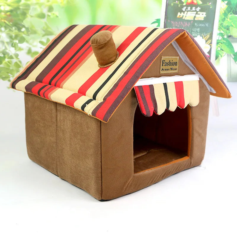 Dog House Cat Bed Pet Kennel Cute Puppy Mat - ProPawPet.com