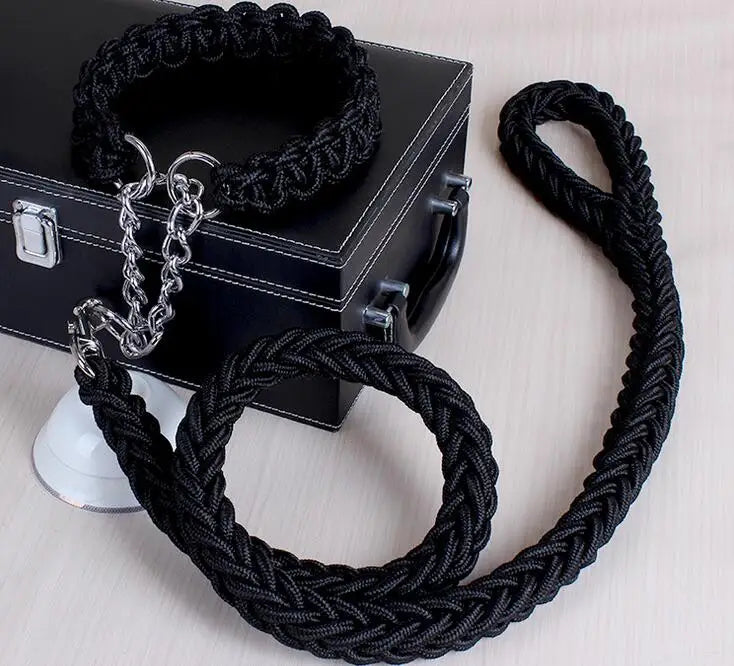 Double Strand Rope Large Dog Leashes Metal P - ProPawPet.com