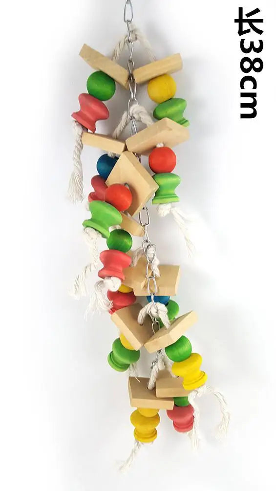 Parrot Grinding Swing Station Ladder String Toy – 9 Colors