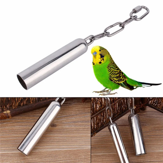 Pet Bird Stainless Steel Bell Toys Chew - ProPawPet.com