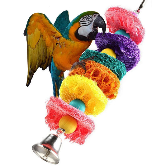 Funny Natural loofah Bird Toys Parrot Toys - ProPawPet.com
