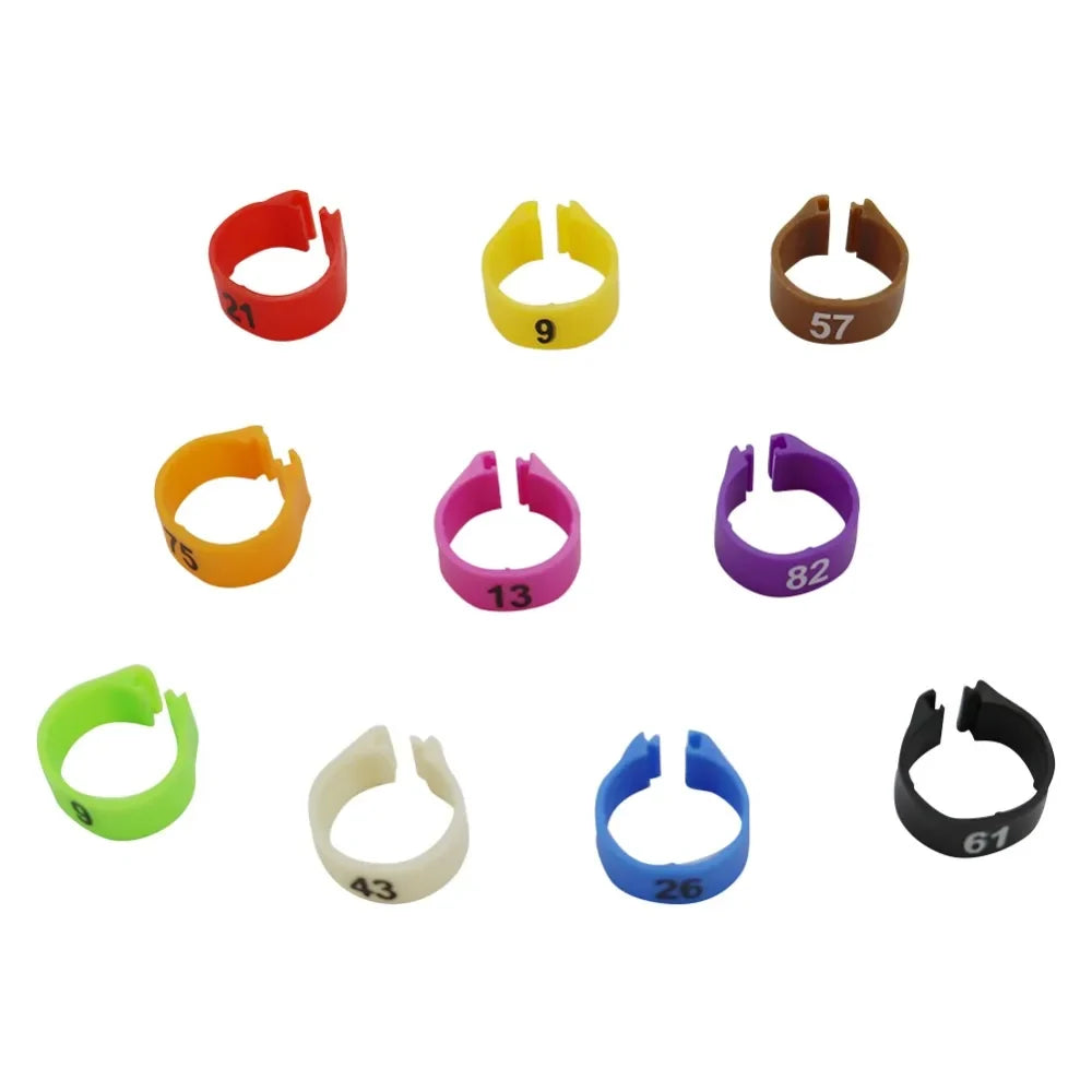 NO.1-100 Digital mark ring 10 Colors - ProPawPet.com