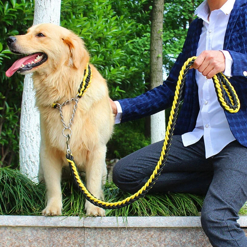 Double Strand Rope Large Dog Leashes Metal P - ProPawPet.com