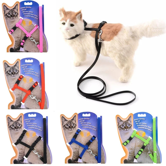 5 Color Adjustable Cat Collar for Cozy Nylon Rabbit Kitten