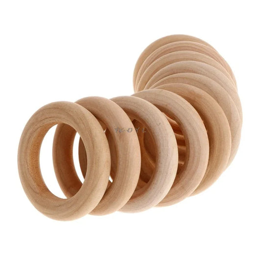 10 Pcs/Set Natural Wooden Ring Home - ProPawPet.com