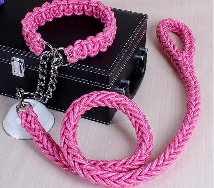 Double Strand Rope Large Dog Leashes Metal P - ProPawPet.com