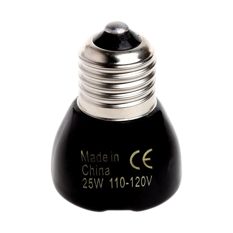 110-120v 25w 100w Far Infrared Ceramic Emitter Heating Light for Reptiles