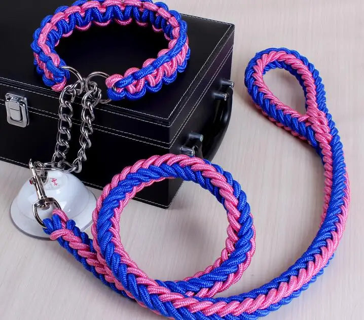 Double Strand Rope Large Dog Leashes Metal P - ProPawPet.com