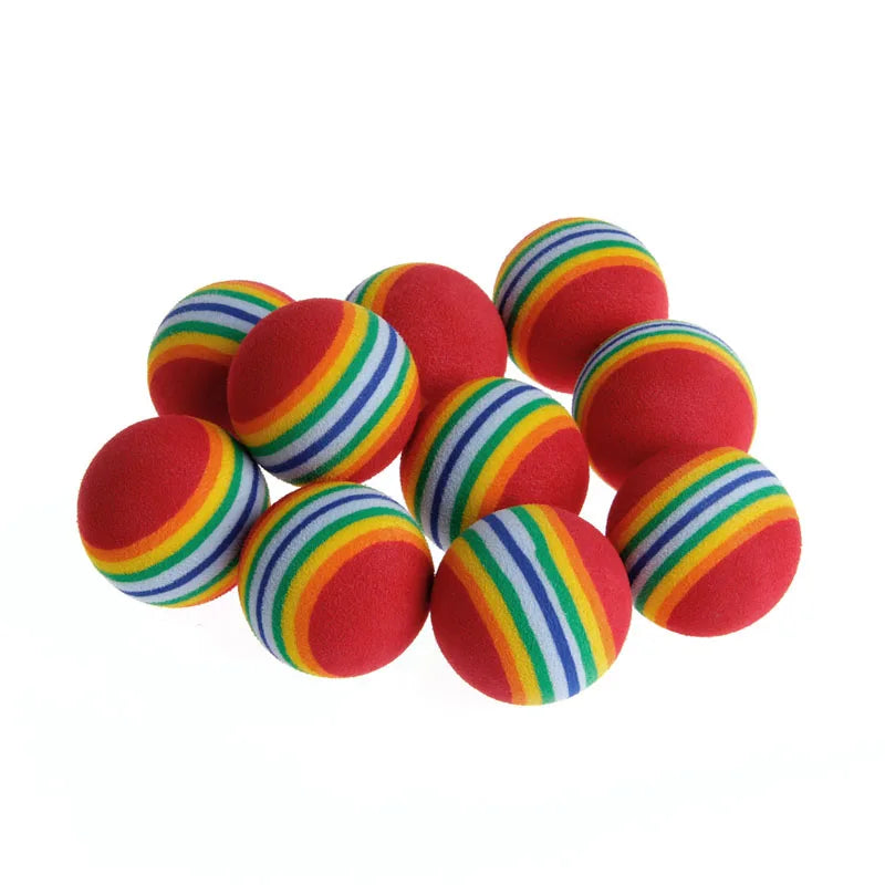 10Pcs Colorful Cat Toy Ball Interactive Cat - ProPawPet.com