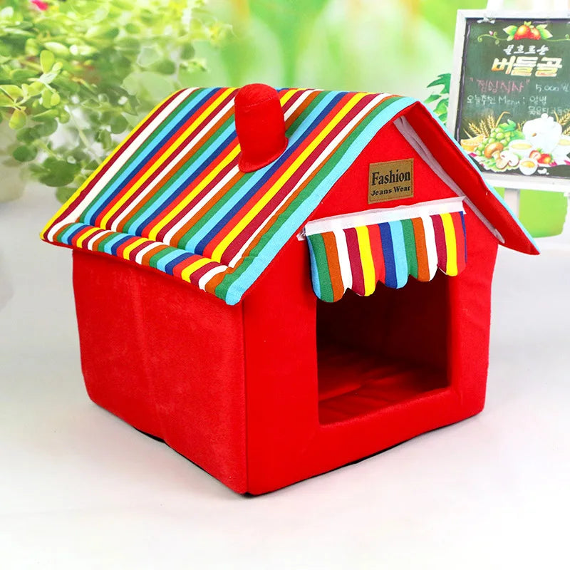 Dog House Cat Bed Pet Kennel Cute Puppy Mat - ProPawPet.com