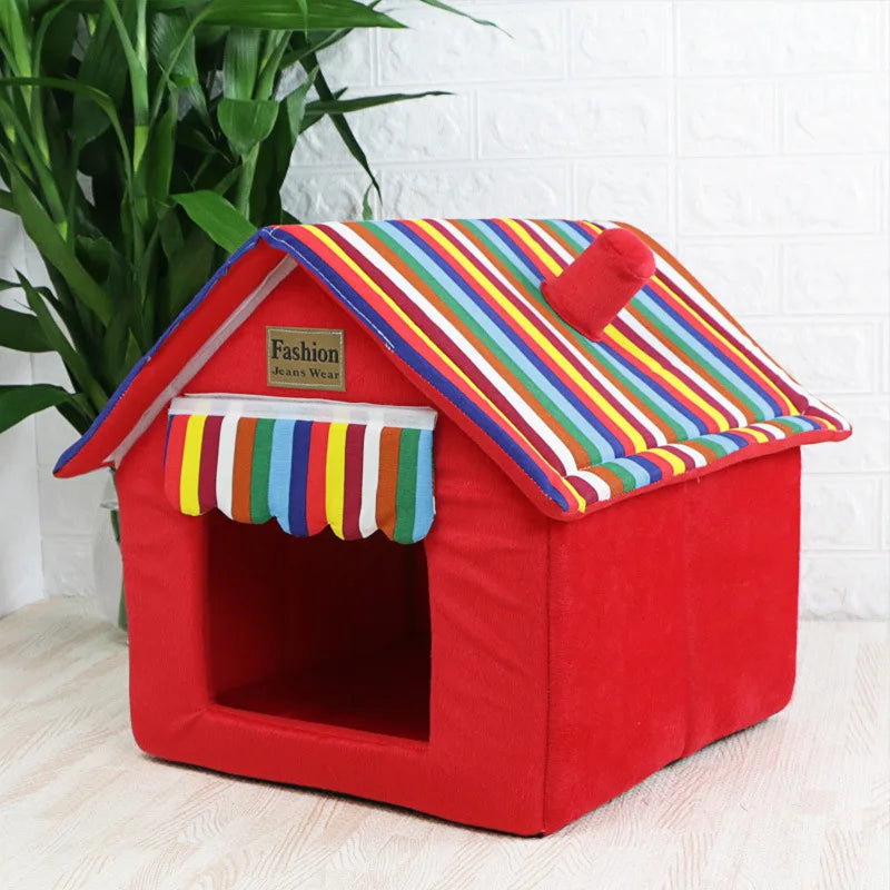 Dog House Cat Bed Pet Kennel Cute Puppy Mat - ProPawPet.com