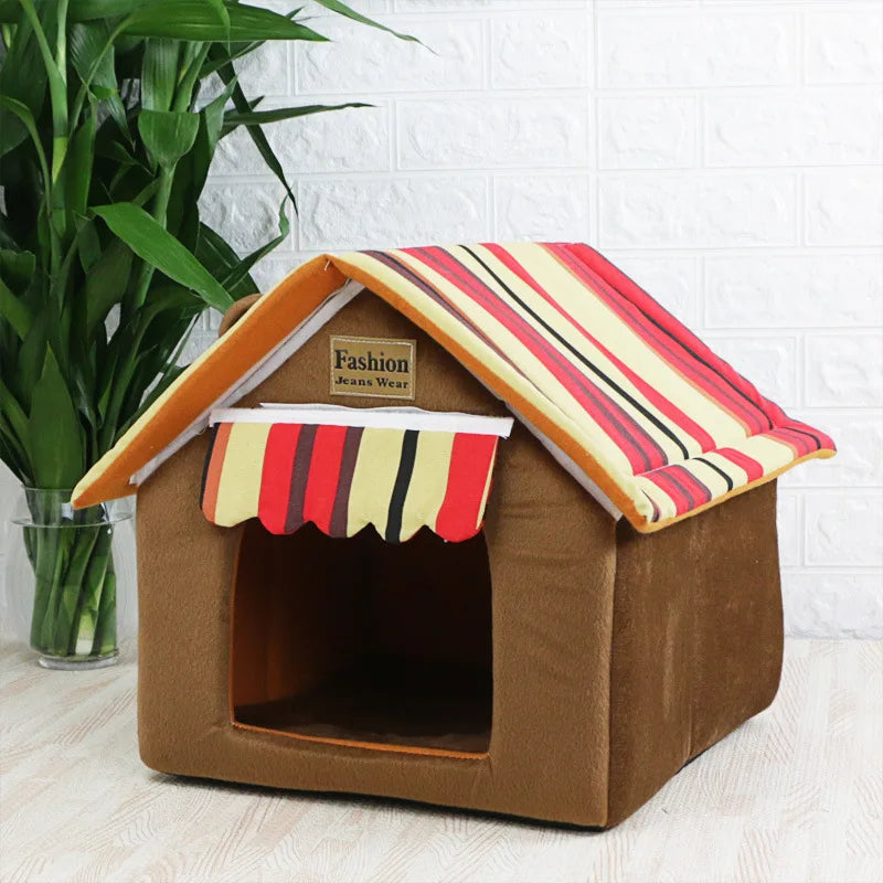 Dog House Cat Bed Pet Kennel Cute Puppy Mat - ProPawPet.com
