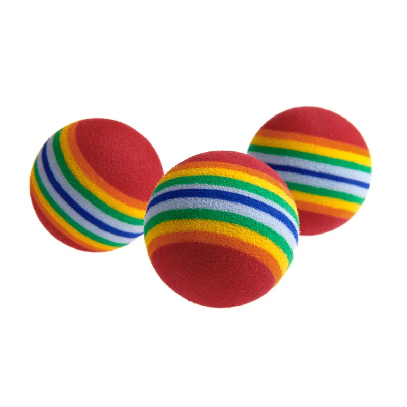 10Pcs Colorful Cat Toy Ball Interactive Cat - ProPawPet.com