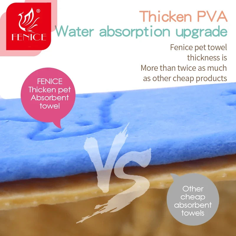 Fenice Pet Bath Towel Soft Lint-free Dogs - ProPawPet.com