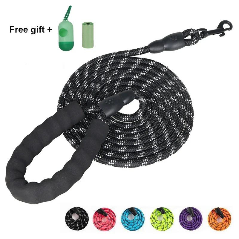 Pet Leashes Reflective Multi Color Round - ProPawPet.com