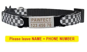 Cat Collar Custom Personalized ID Free - ProPawPet.com