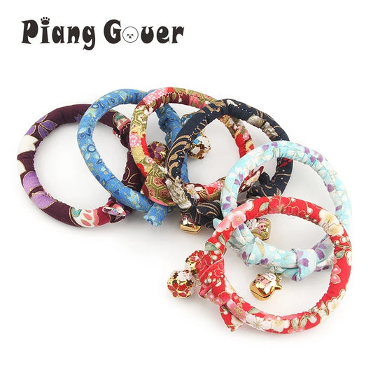 Sakura Japanese Cute Cat Collar With Bell - ProPawPet.com