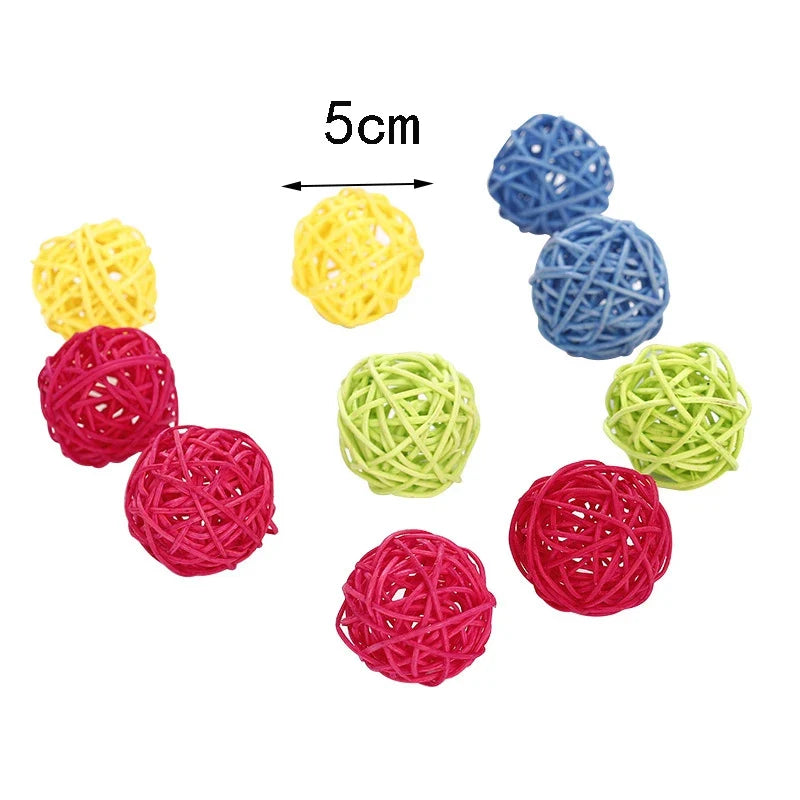 5pcs Cat Toy Plastic Artificial Colorful Cat - ProPawPet.com