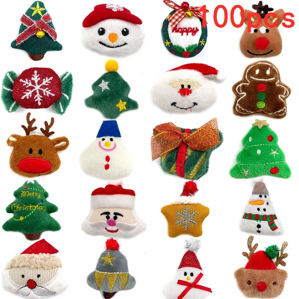 50 Christmas Dog Accessories Removable Bow Tie Collar – Dog Supplies