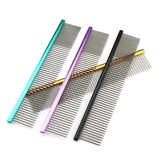 Light Aluminum Pet Grooming Comb 6 Colors Optional Professional Dog