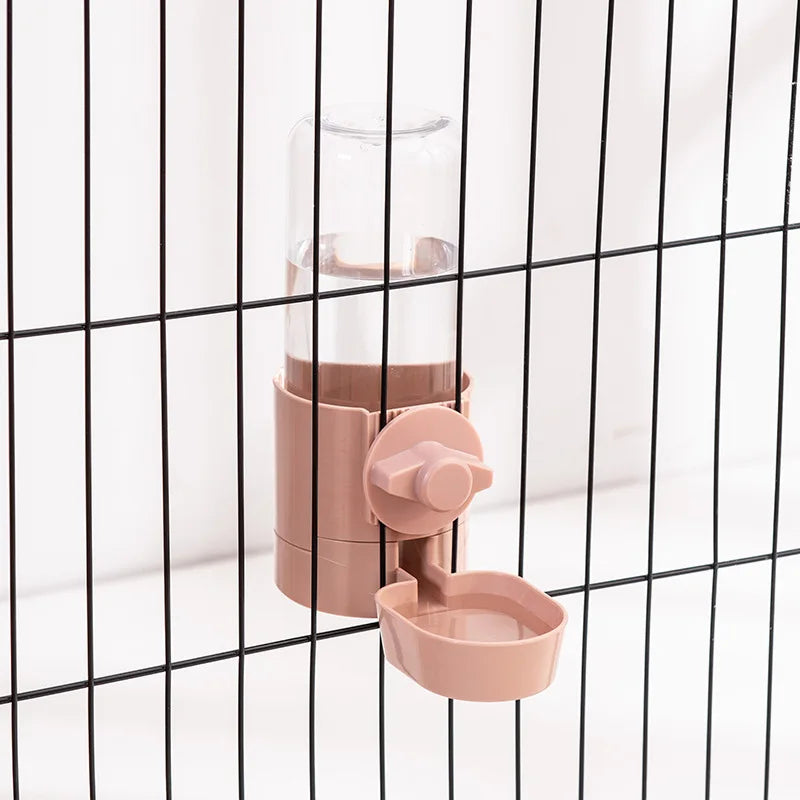 Automatic Pet Feeder Cage Hanging Dish Water Bottle – 6 Colors