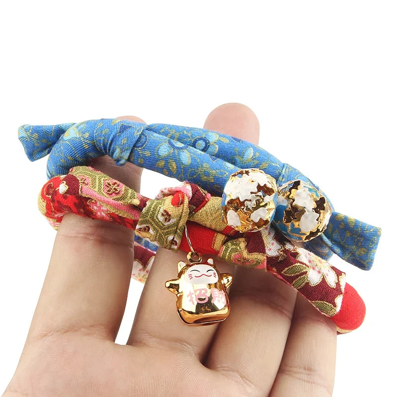 Sakura Japanese Cute Cat Collar With Bell - ProPawPet.com