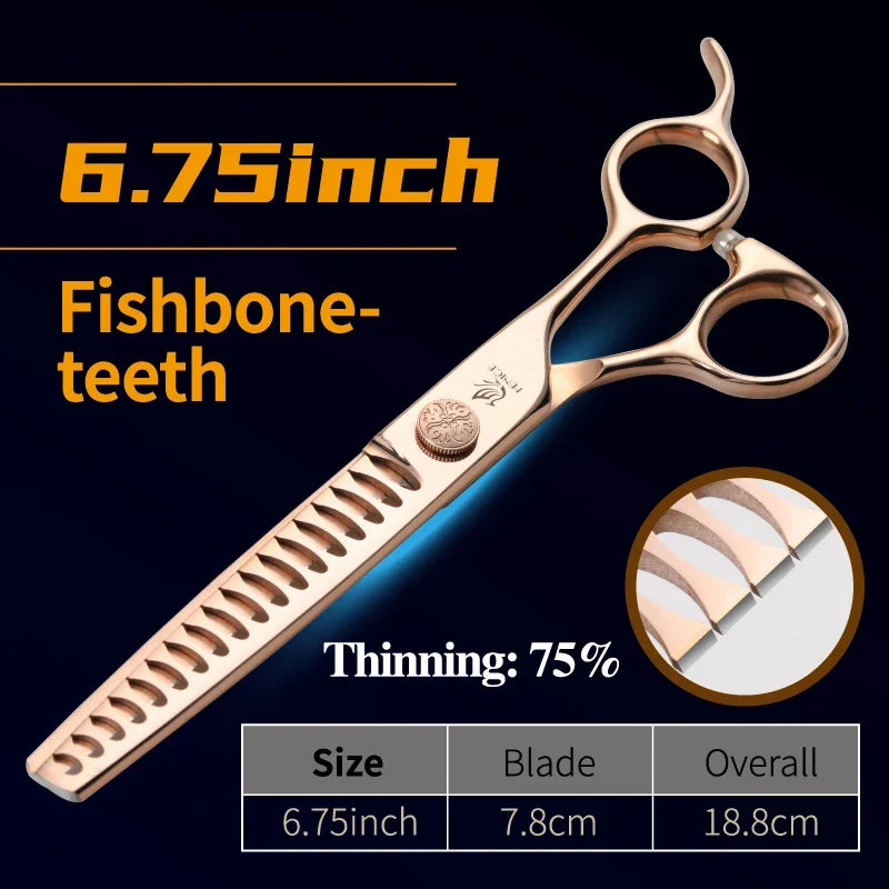 Fenice Jp440c Steel 6.5 6.75 7 7.25 7.5 Inch Dogs Grooming – Dog Supplies