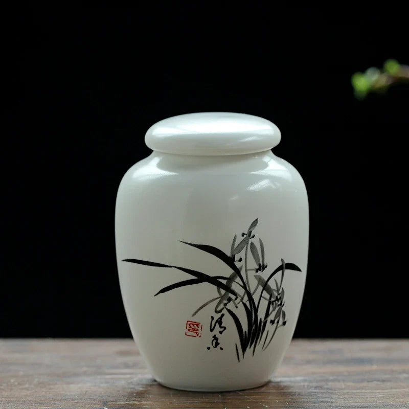 Mini White Ceramic Pet Ashes Urn Cremation Ash Holder Small – 12 Colors