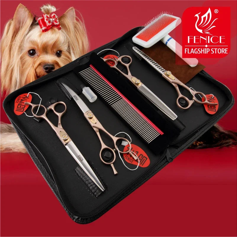 Fenice Dog Scissors Set Straight&Thinning&Cur - ProPawPet.com