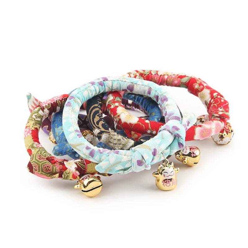 Sakura Japanese Cute Cat Collar With Bell - ProPawPet.com