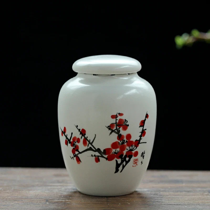 Mini White Ceramic Pet Ashes Urn Cremation - ProPawPet.com