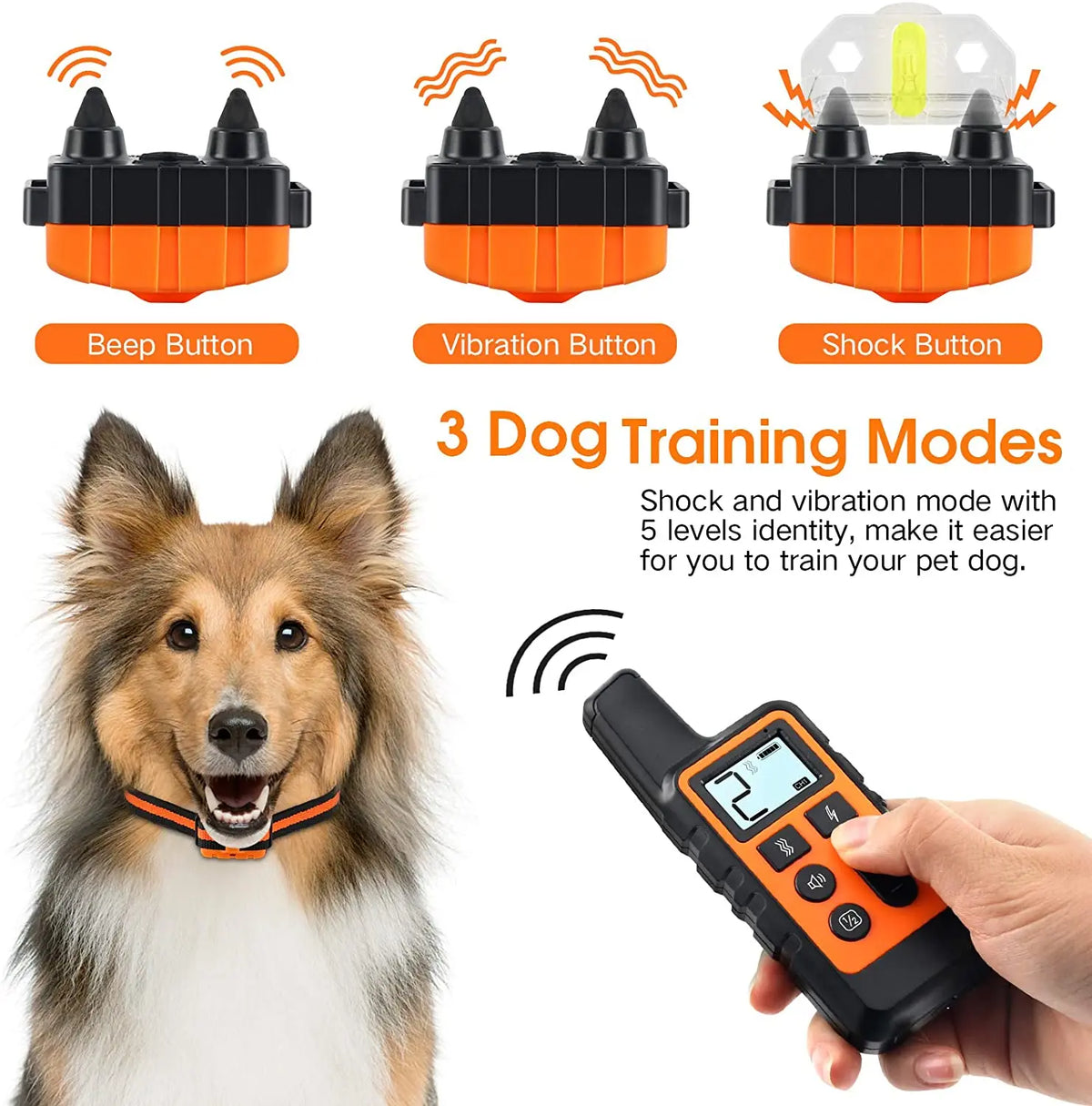 Dog Training Collar Waterproof Rechargeable - ProPawPet.com