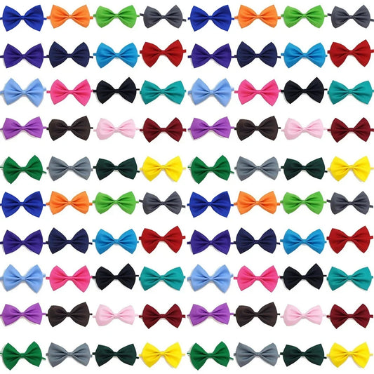 50 / 100Pcs Adjustable Dog Cat Bow Tie Neck - ProPawPet.com
