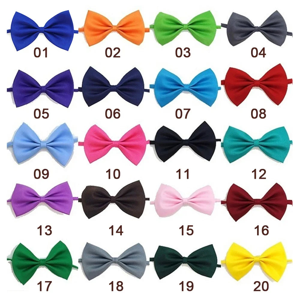 50 Adjustable Dog & Cat Bow Tie Neck Pet – 2 Sizes