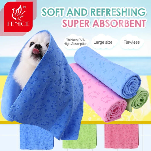 Fenice Pet Bath Towel Soft Lint-free Dogs - ProPawPet.com