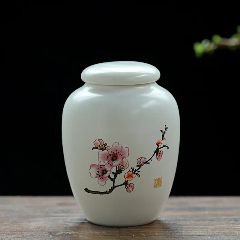 Mini White Ceramic Pet Ashes Urn Cremation - ProPawPet.com