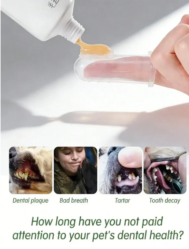 Portable Silicone Pet Finger Toothbrush, - ProPawPet.com