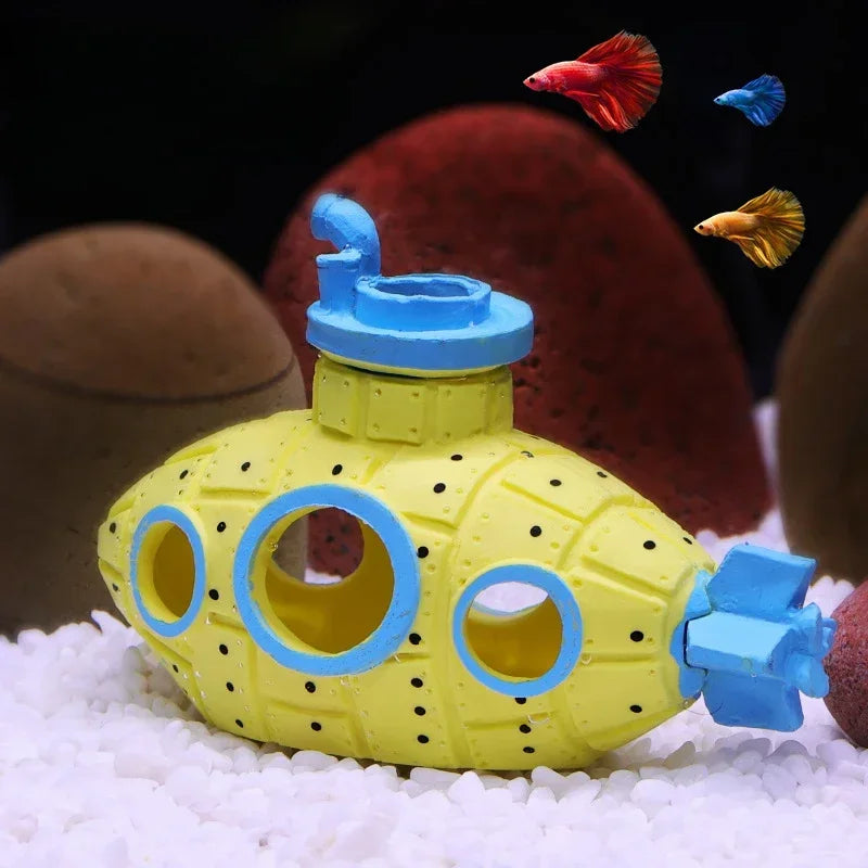 Resin Submarine Ornaments Aquarium Fish Tank - ProPawPet.com