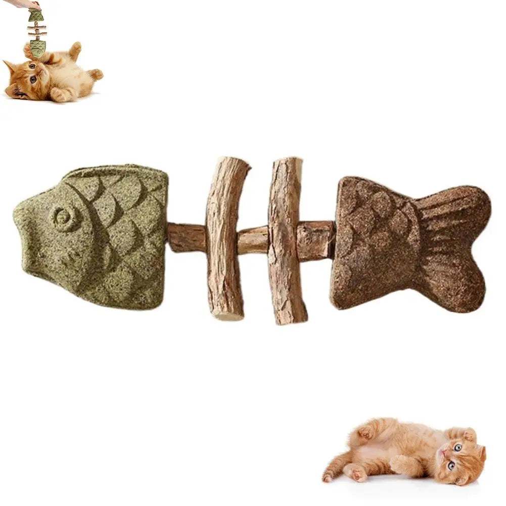 Interactive Funny Fish Bone Cat Toys – Aquarium Cleaning & Maintenance