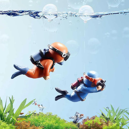 Lovely Diver Fish Tank Ornaments Landscape - ProPawPet.com