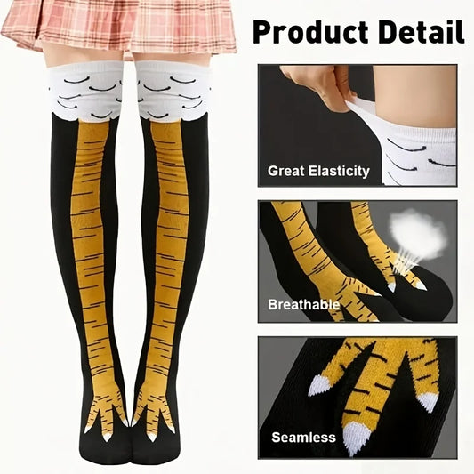 1 Pair of Fun Chicken Leg Socks and Knee - ProPawPet.com
