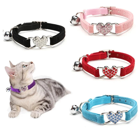 Heart Charm and Bell Cat Collar Safety - ProPawPet.com