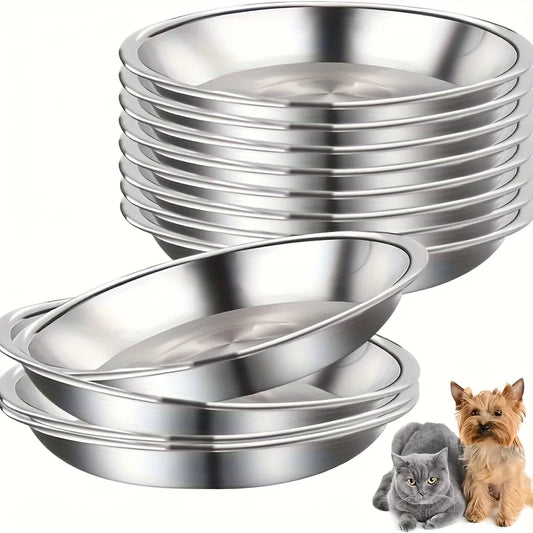 2/4/8pcs Slip Resistant Stainless Steel Cat - ProPawPet.com