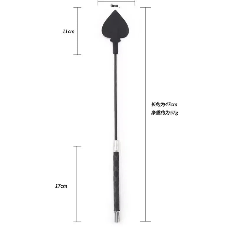 47CM Black Silicone Heart Top Long Straight - ProPawPet.com