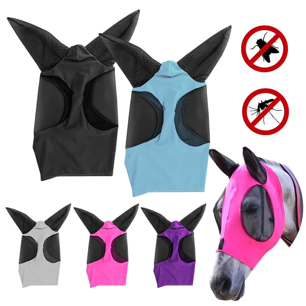 Mesh Fly Mask Hood Breathable Anti Fly - ProPawPet.com