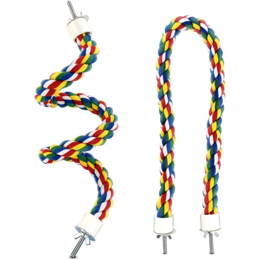 1PC Random Color Parrot Cotton Rope Colorful - ProPawPet.com