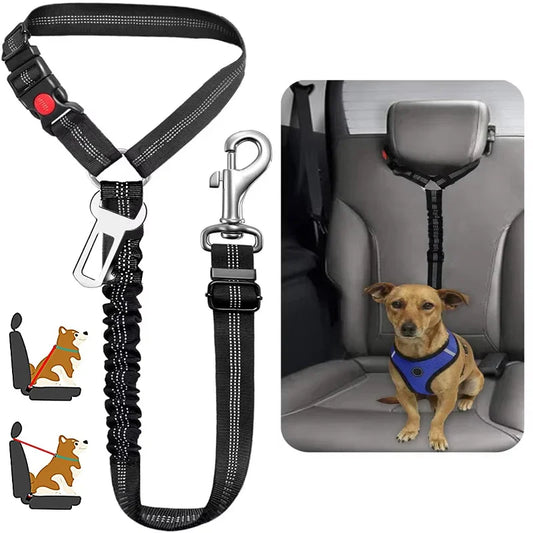 2 in 1 Solid Dog Harness Leash Pet Car Seat - ProPawPet.com