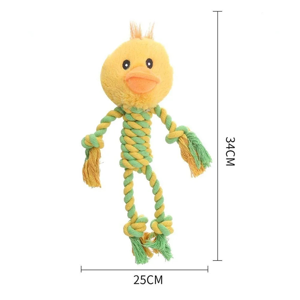 Cotton Dog Squeaky Plaything for Small Meduim Soft Plush Chew Stuffed